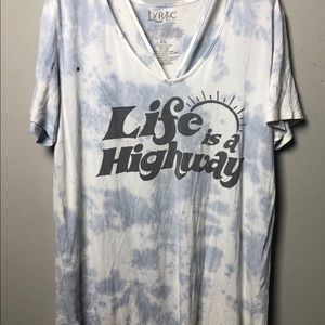 LIFE IS A HIGH WAY - Lyric Shirt- red label 💕
